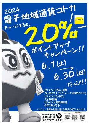 20％ポイントアップキャンペーン